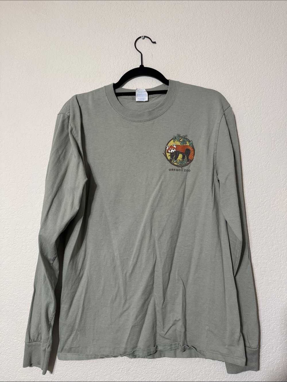 Women's Long-Sleeve Graphic Tee - Sage Green